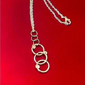 Crystal Embellished Chainlink Silver Necklace